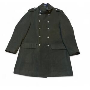 Lauren Ralph Lauren Women's Coat Size 46R Long Sleeve Button-down Green Peacoat